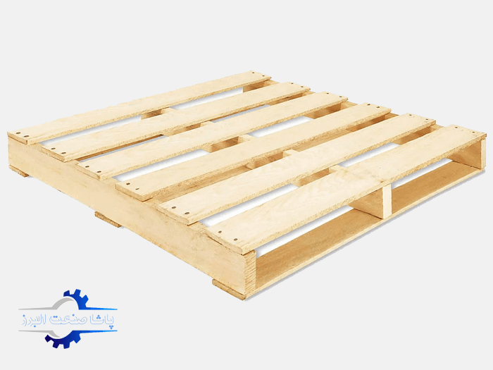 پالت چوبی قابل استفاده در دستگاه استرچ پالت